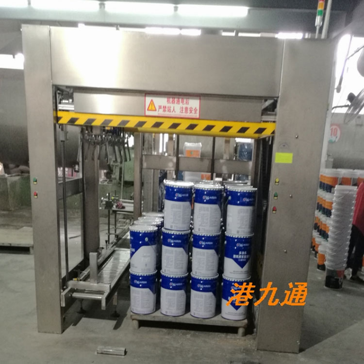 港九通油漆自動(dòng)碼垛機(jī) 涂料行業(yè)碼垛機(jī)